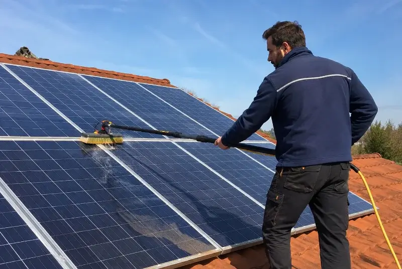 Nettoyage et entretien de panneaux solaires à Blyes